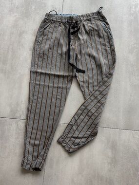 Giada Forte Resort Striped Drawstring Jogger Pants Made in Italy II